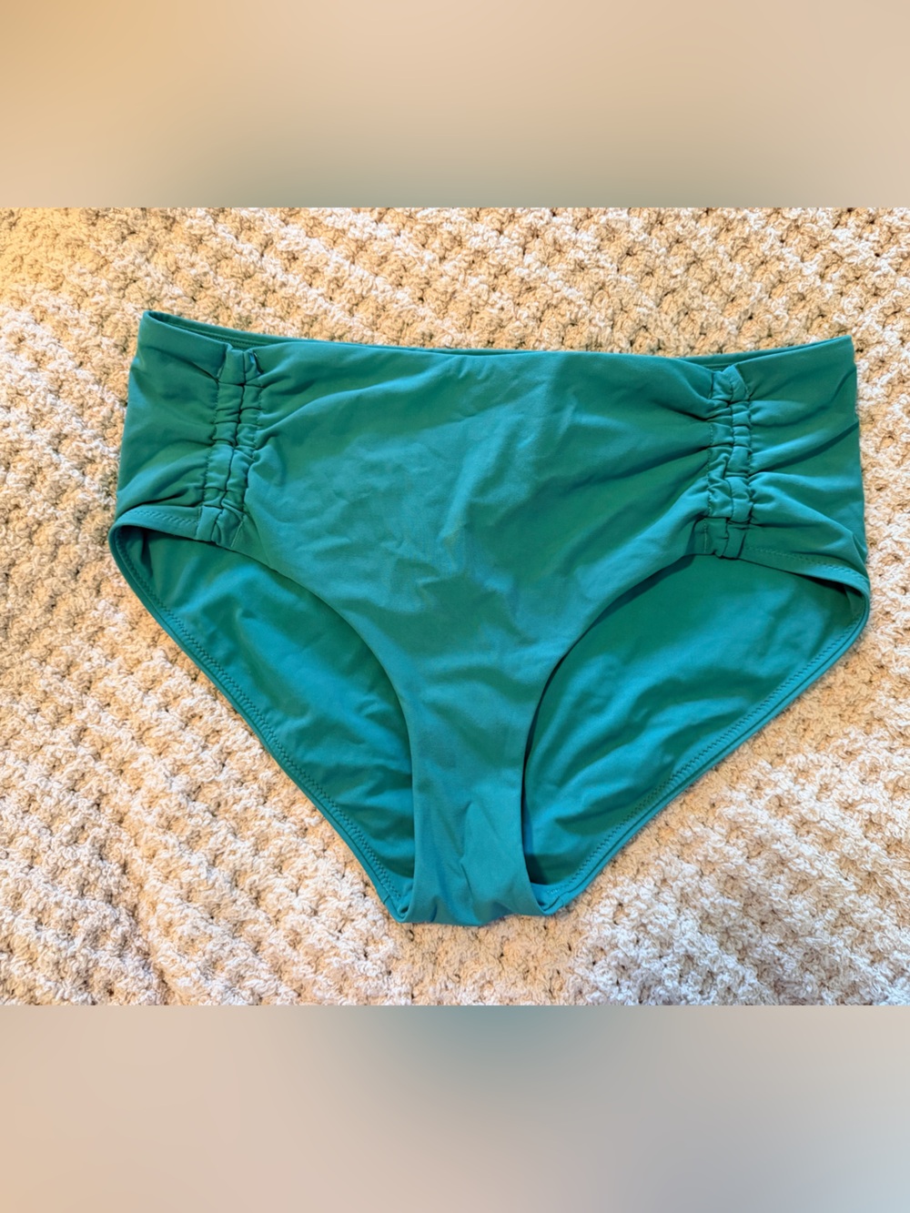 CALIA by Carrie Underwood Teal High-Waist Bikini Bottoms